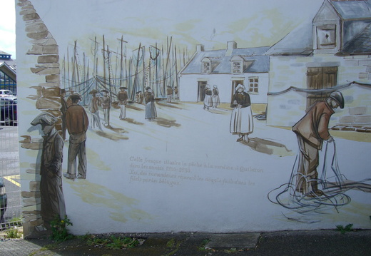 Fresque sur le port de Quiberon