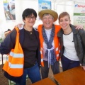 Les sourires du stand de la Communication