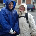 Sandrine & Huguette souriantes malgré la pluie