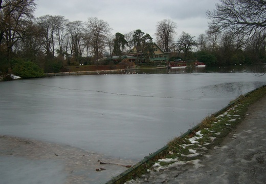 Lac inférieur gelé  Bois de Boulogne 11 déc 2010