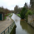 Canal de l'Ourcq vue du pont de La Ferté Milon