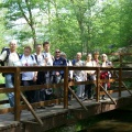 Sur un petit pont sur le ru des Vaux